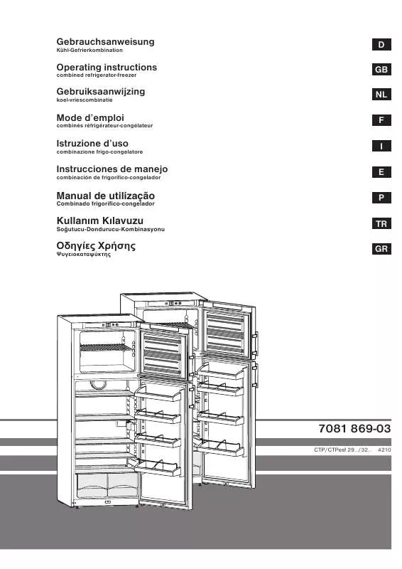 Mode d'emploi LIEBHERR CTP 3223