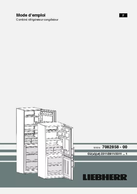 Mode d'emploi LIEBHERR CU230