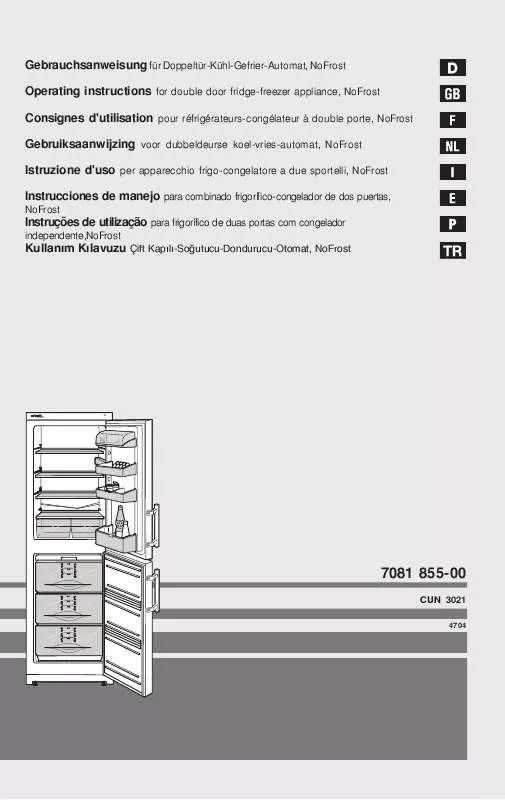 Mode d'emploi LIEBHERR CUN 3021