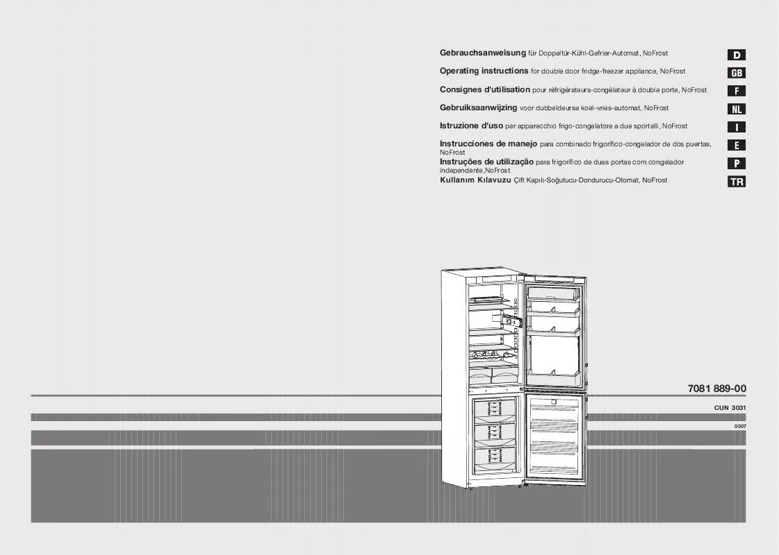 Mode d'emploi LIEBHERR CUN 3031