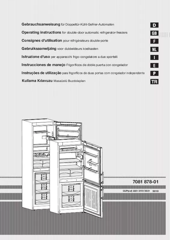 Mode d'emploi LIEBHERR CUPESF 324-1