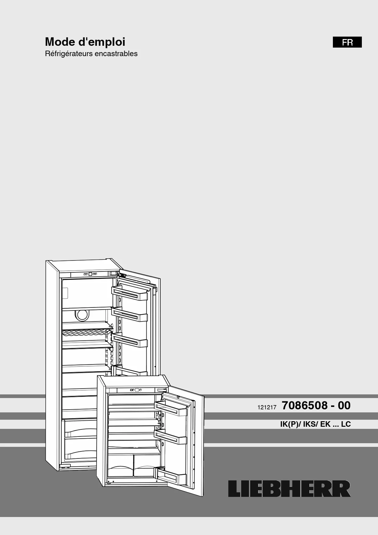 Mode d'emploi LIEBHERR CUSL 2811