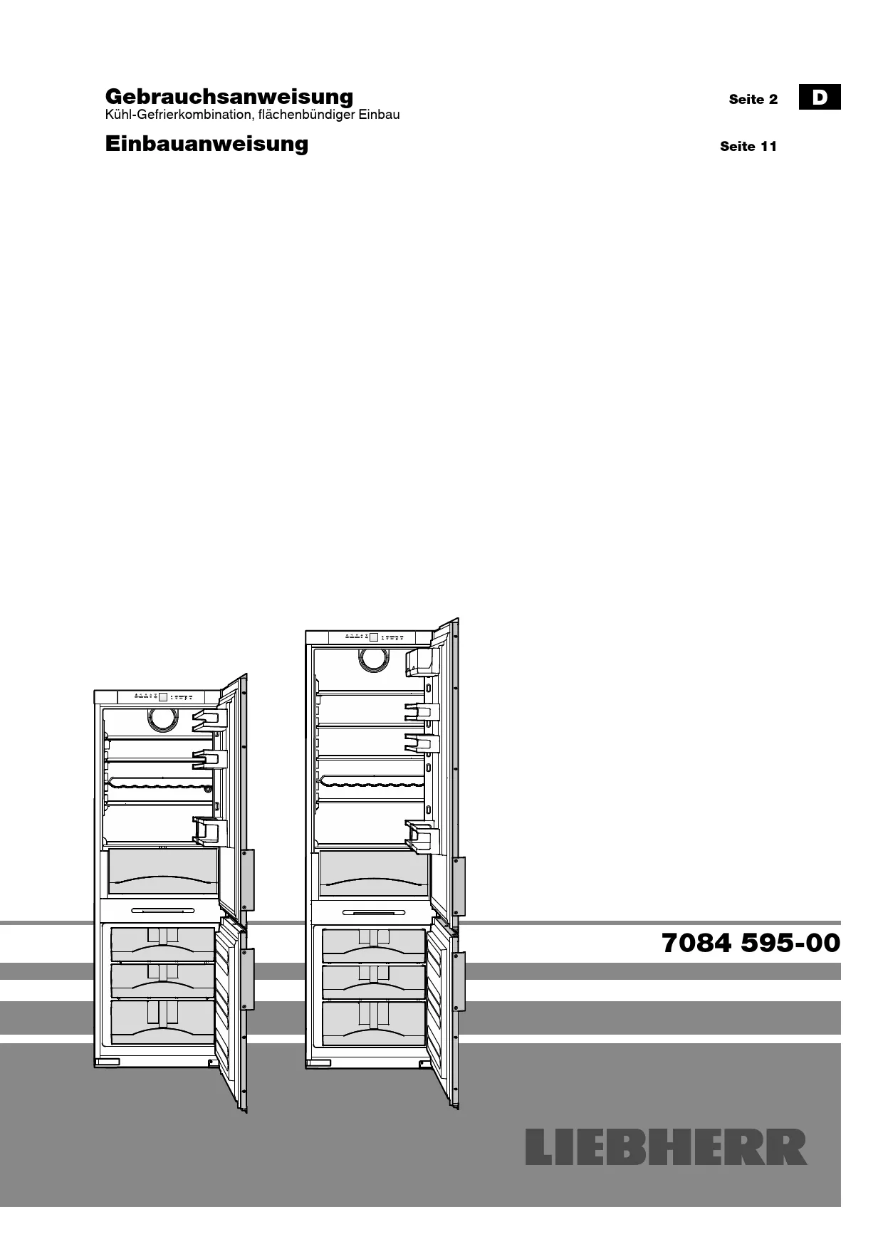 Mode d'emploi LIEBHERR ECCBR 2866 PREMIUM