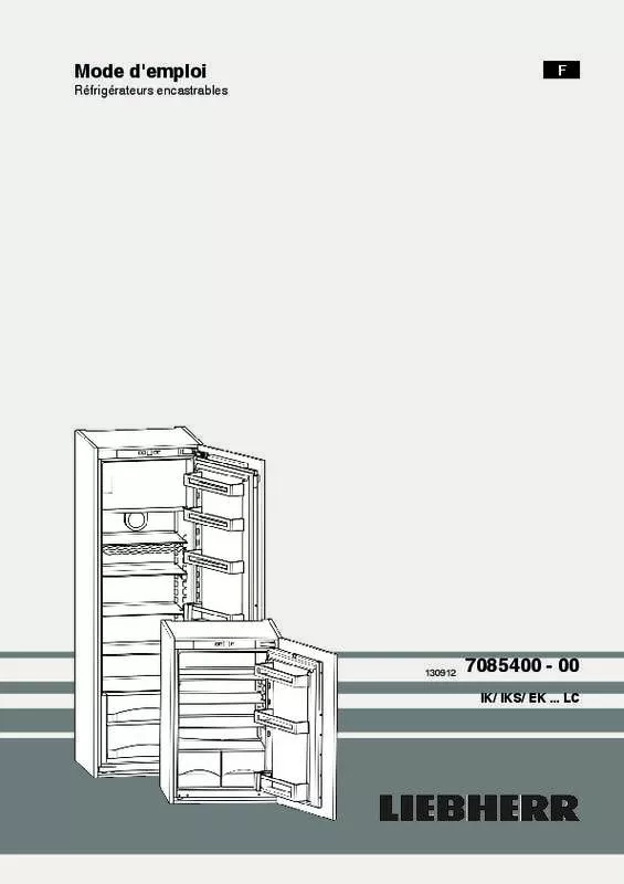 Mode d'emploi LIEBHERR EK 2310 COMFORT