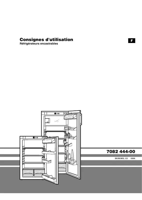 Mode d'emploi LIEBHERR IK2314 & EK 2314