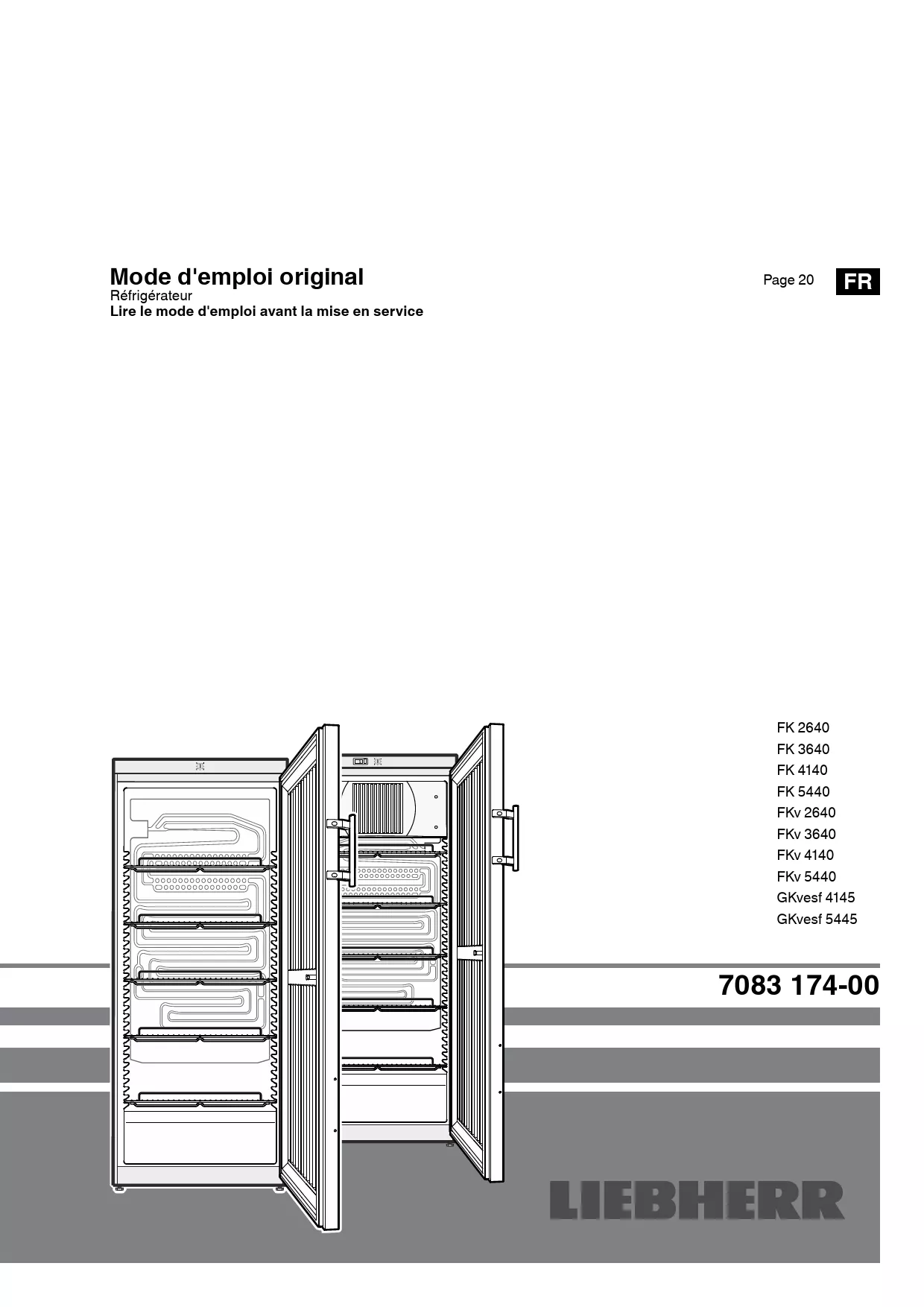 Mode d'emploi LIEBHERR FK 4140