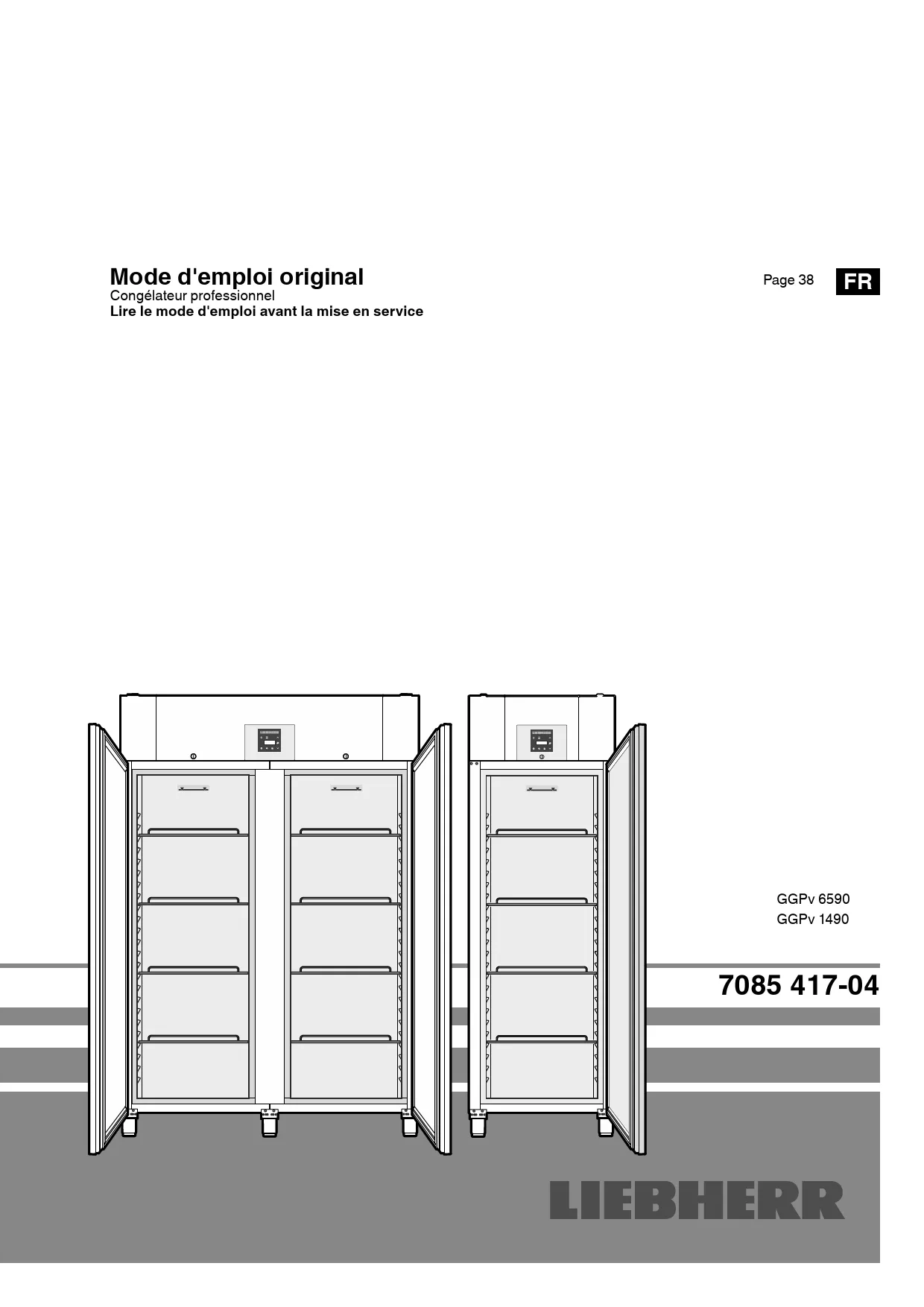 Mode d'emploi LIEBHERR GGPv 1490