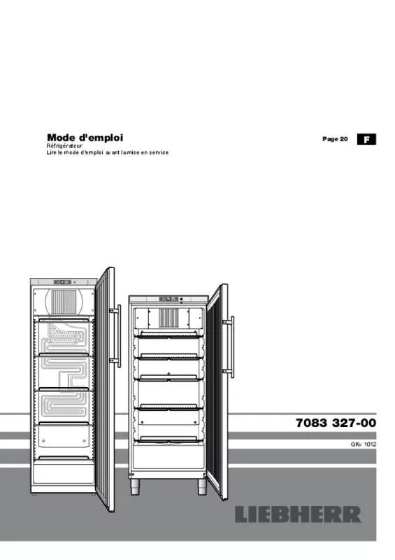 Mode d'emploi LIEBHERR GKV 5790