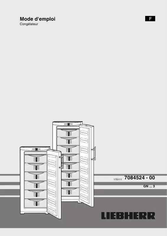 Mode d'emploi LIEBHERR GN 3113 COMFORT NOFROST