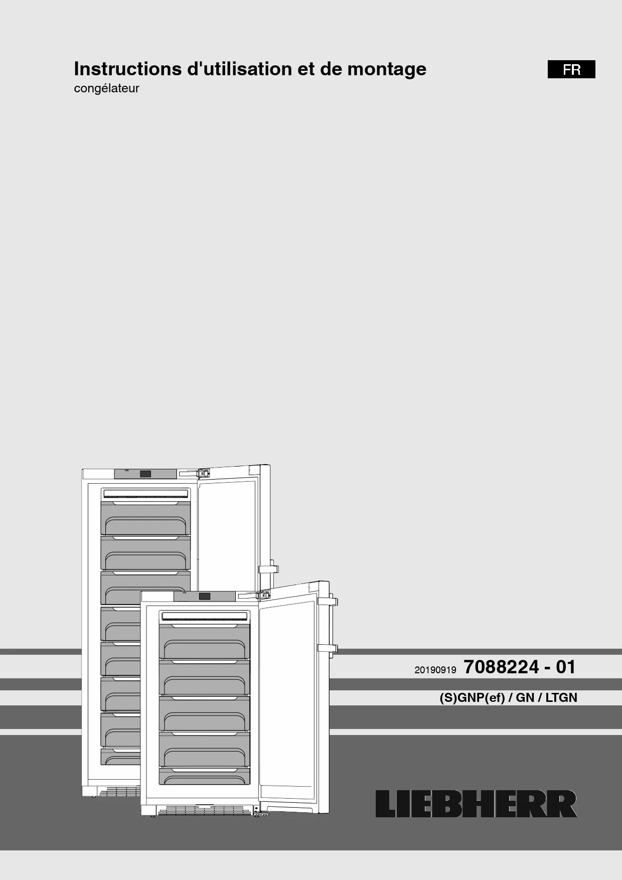 Mode d'emploi LIEBHERR GN 3815