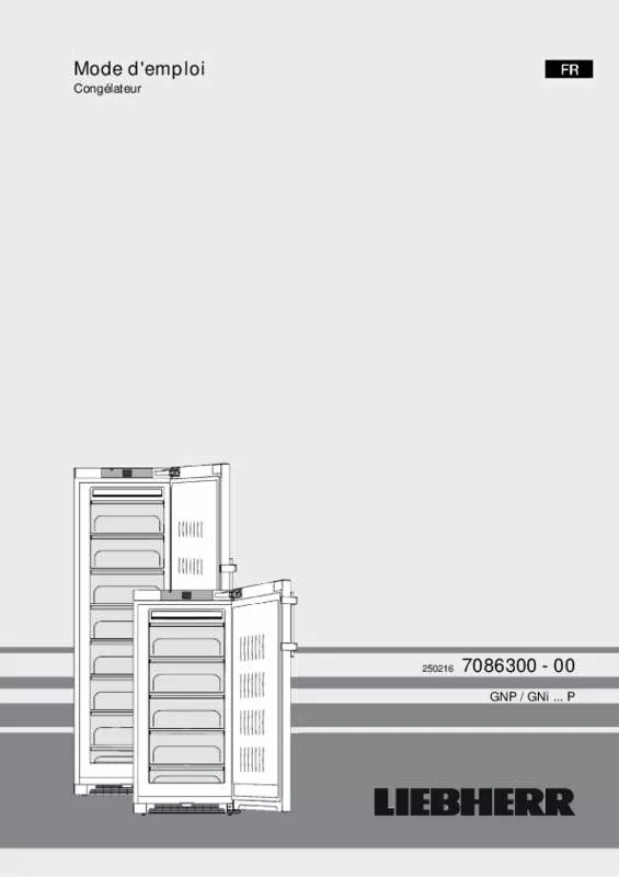 Mode d'emploi LIEBHERR GNP 4355