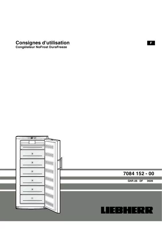 Mode d'emploi LIEBHERR GNP 3306