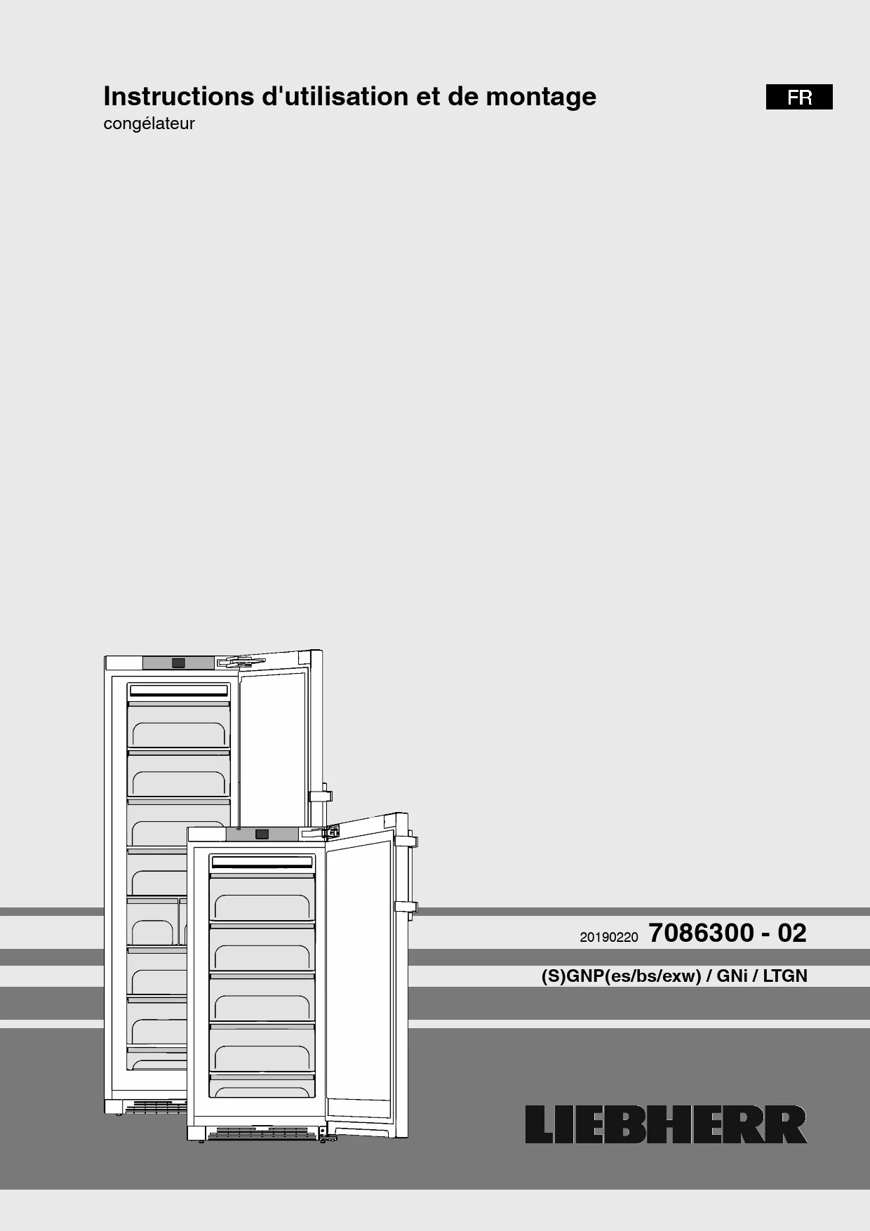 Mode d'emploi LIEBHERR GNPES 4355