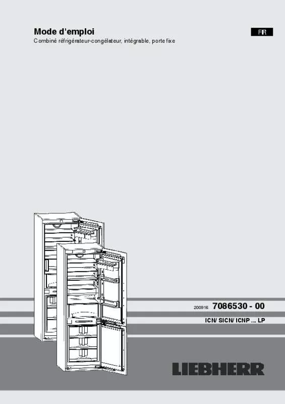 Mode d'emploi LIEBHERR ICN 3376