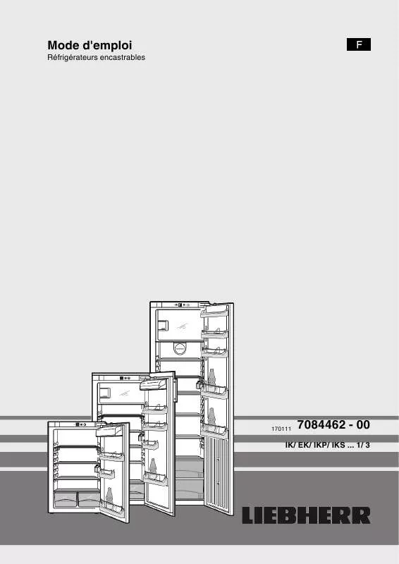 Mode d'emploi LIEBHERR IK 2354