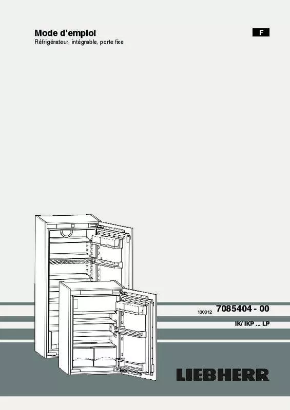 Mode d'emploi LIEBHERR IK 2754