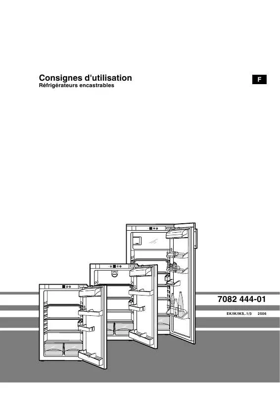 Mode d'emploi LIEBHERR IK 3610