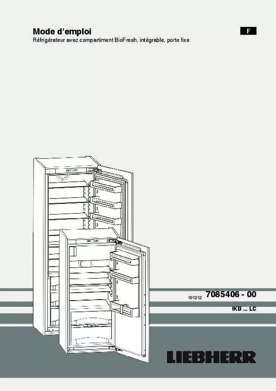 Mode d'emploi LIEBHERR IKB 2710 COMFORT BIOFRESH