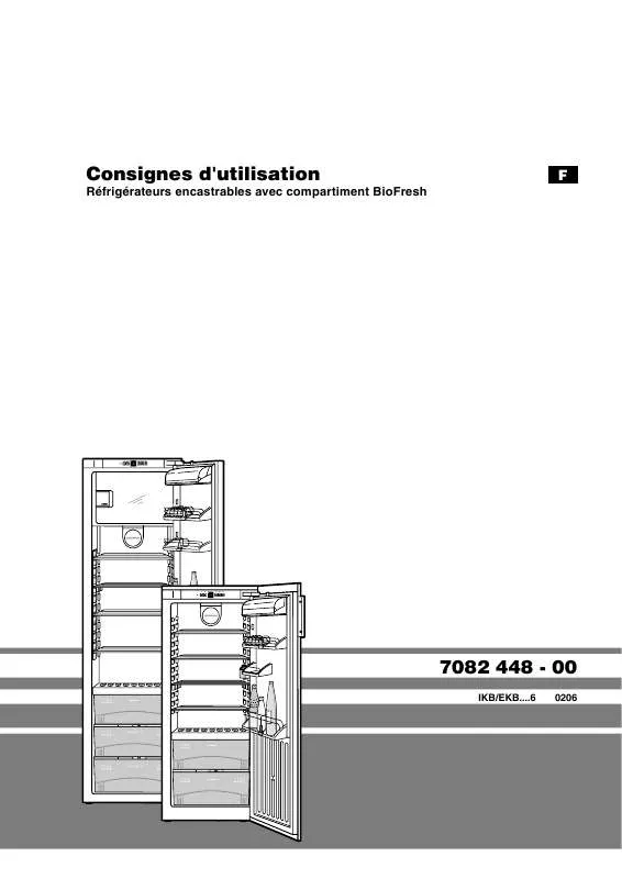 Mode d'emploi LIEBHERR IKB 2214