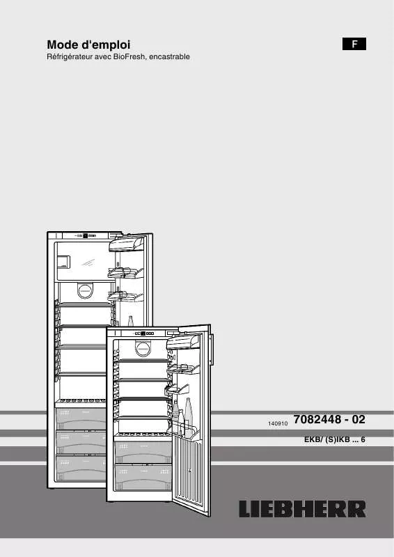 Mode d'emploi LIEBHERR IKB3510