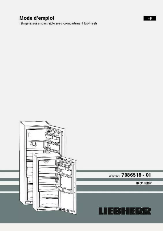 Mode d'emploi LIEBHERR IKBP 3560