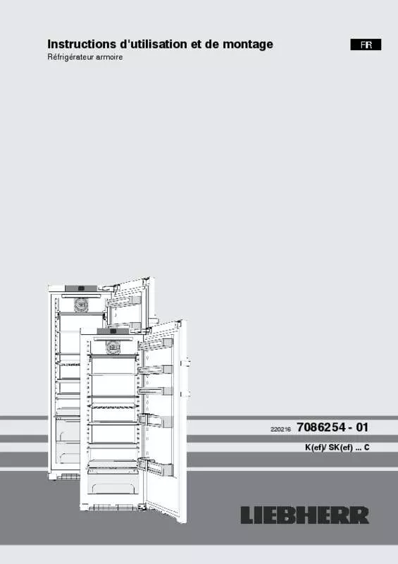 Mode d'emploi LIEBHERR K 3710