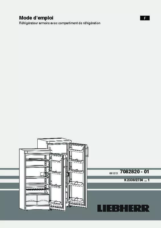 Mode d'emploi LIEBHERR K220