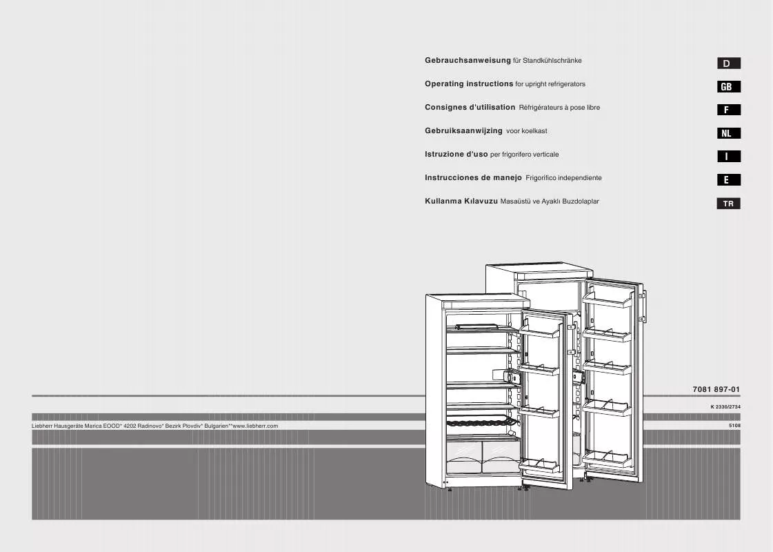 Mode d'emploi LIEBHERR K 2330