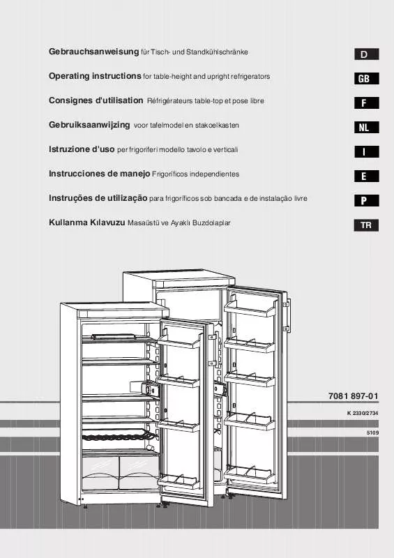 Mode d'emploi LIEBHERR K 2734