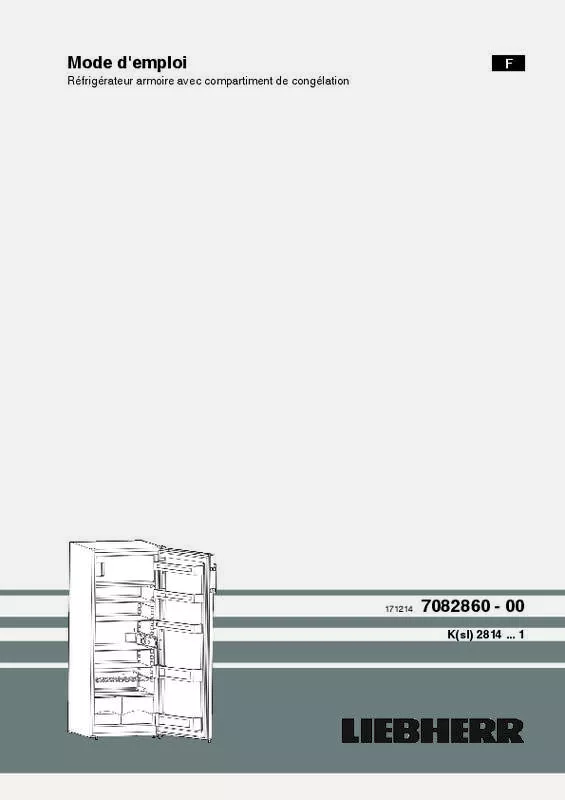 Mode d'emploi LIEBHERR K2814