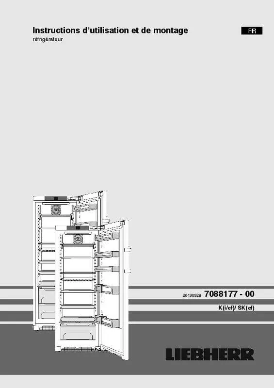 Mode d'emploi LIEBHERR KEF 4370