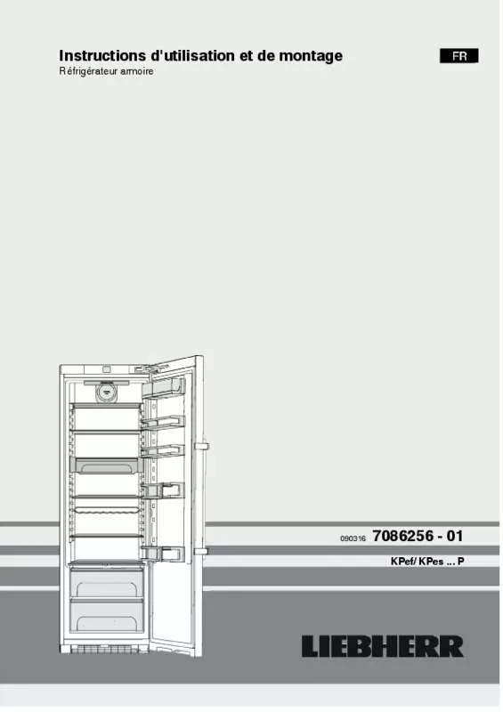 Mode d'emploi LIEBHERR KPEF 4350