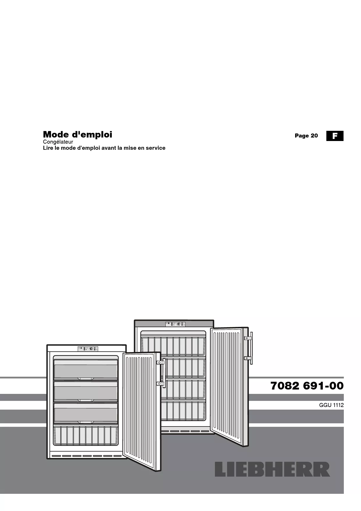 Mode d'emploi LIEBHERR RSFE5220-20