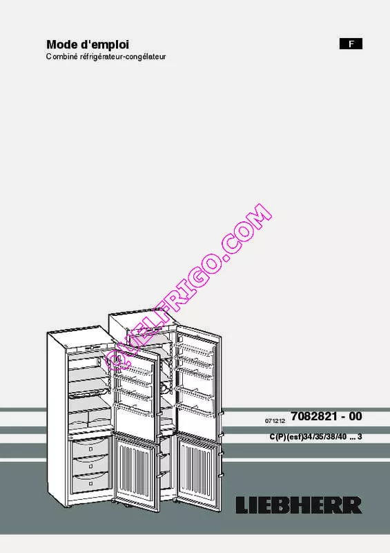 Mode d'emploi LIEBHERR SBS66I2