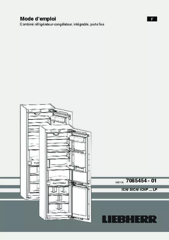 Mode d'emploi LIEBHERR SBS70I2