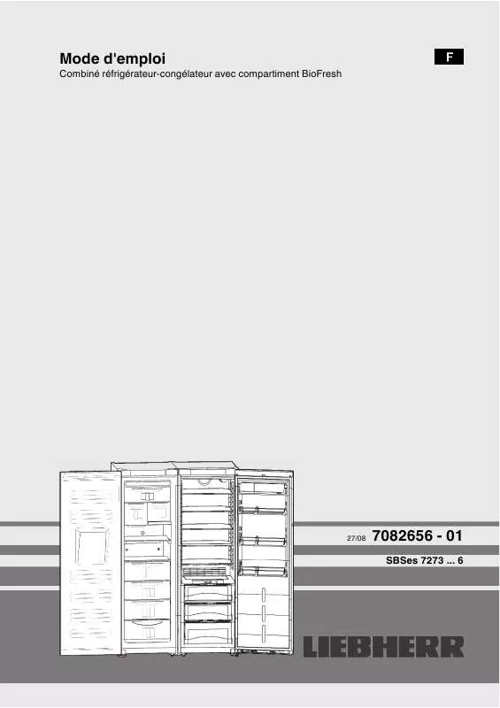 Mode d'emploi LIEBHERR SBSES 7273