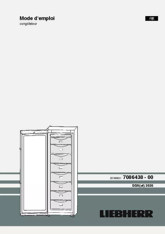 Mode d'emploi LIEBHERR SGNEF3036