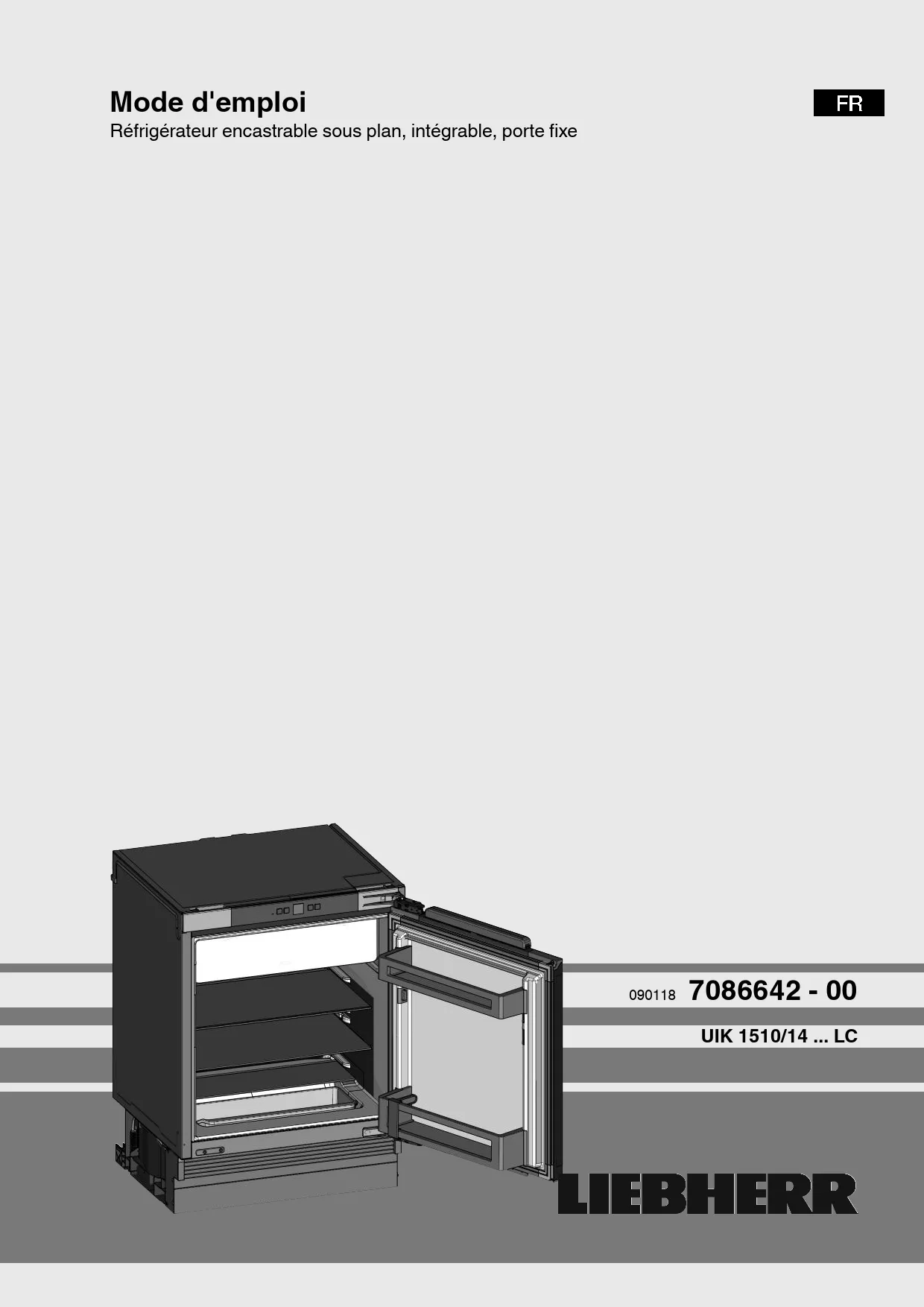 Mode d'emploi LIEBHERR UIK 1510-22