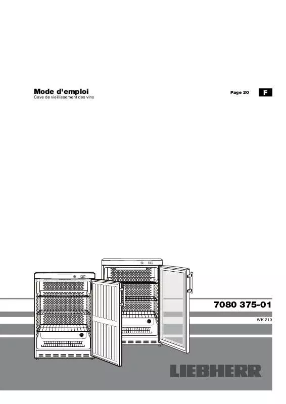 Mode d'emploi LIEBHERR WK 1806