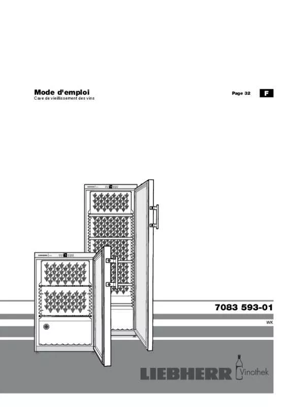 Mode d'emploi LIEBHERR WK160