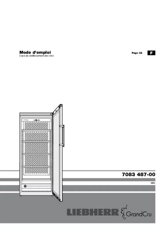 Mode d'emploi LIEBHERR WKES 4552-21 & WKES 4552 GRANDCRU