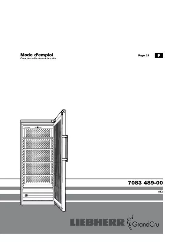 Mode d'emploi LIEBHERR WKT 4551 GRANDCRU