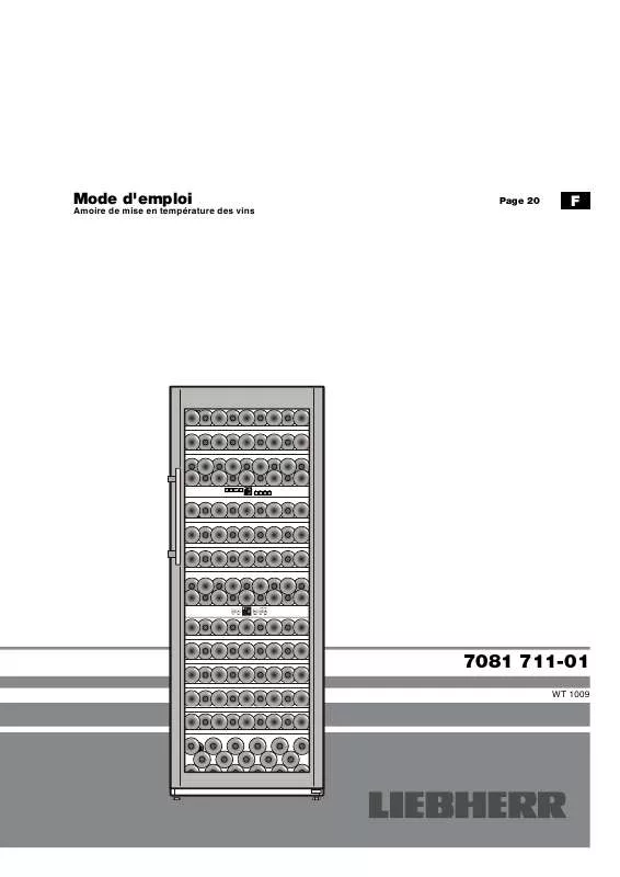 Mode d'emploi LIEBHERR WTES 4677