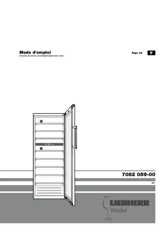 Mode d'emploi LIEBHERR WTES 5972 VINIDOR