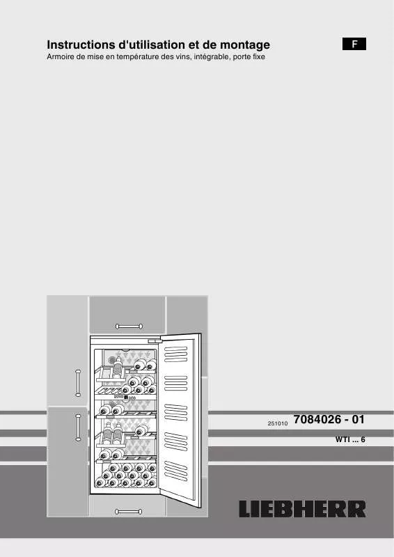 Mode d'emploi LIEBHERR WTI 2050 VINIDOR