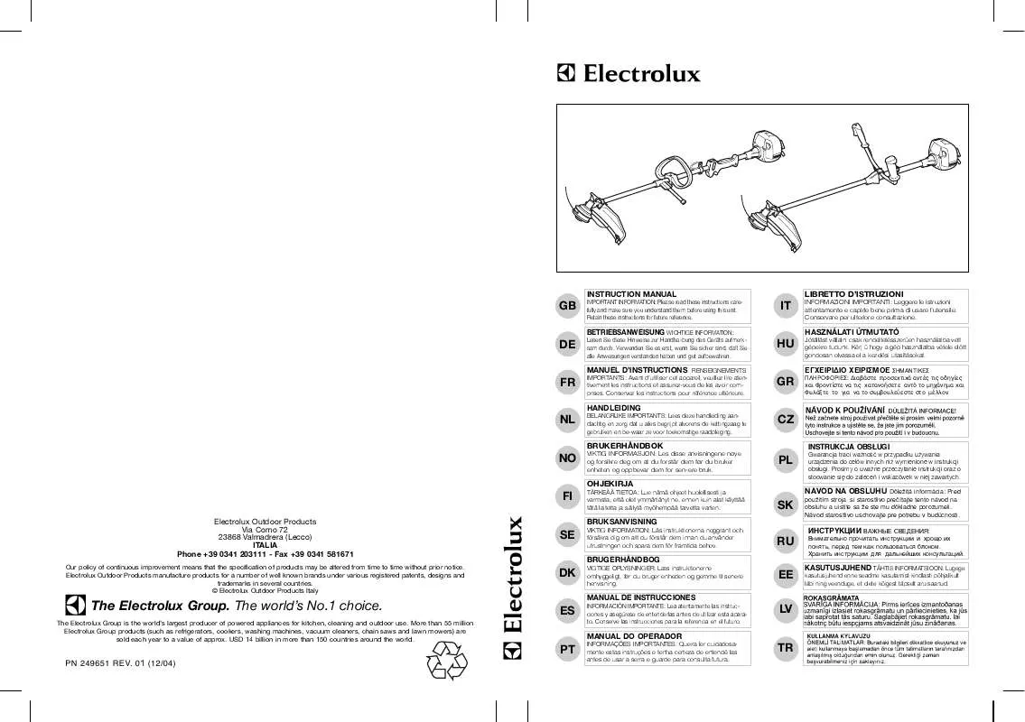 Mode d'emploi MCCULLOCH ELITE 3725