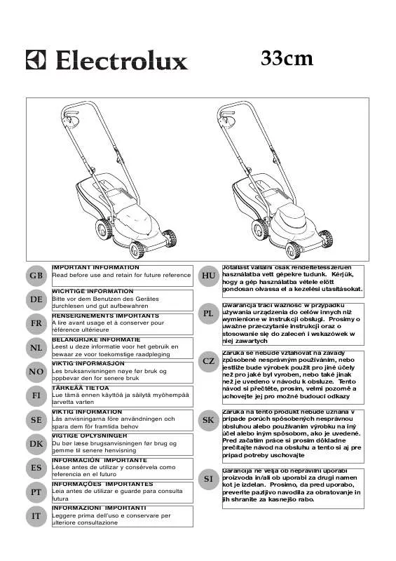 Mode d'emploi MCCULLOCH M1033E