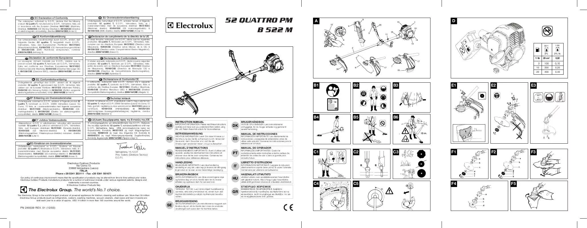 Mode d'emploi MCCULLOCH QUATTRO 52 PM, NEW TWIST HANDLE