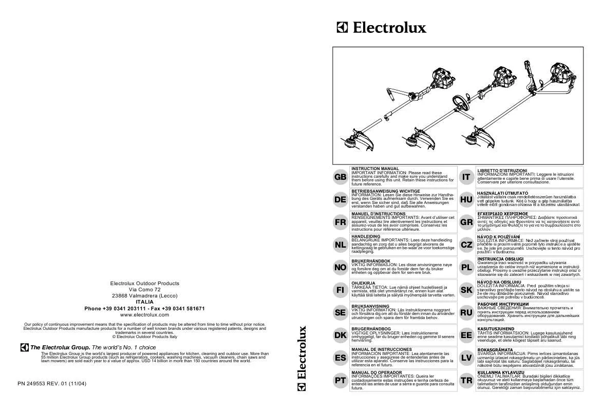 Mode d'emploi MCCULLOCH TITANIUM 300E + GILET