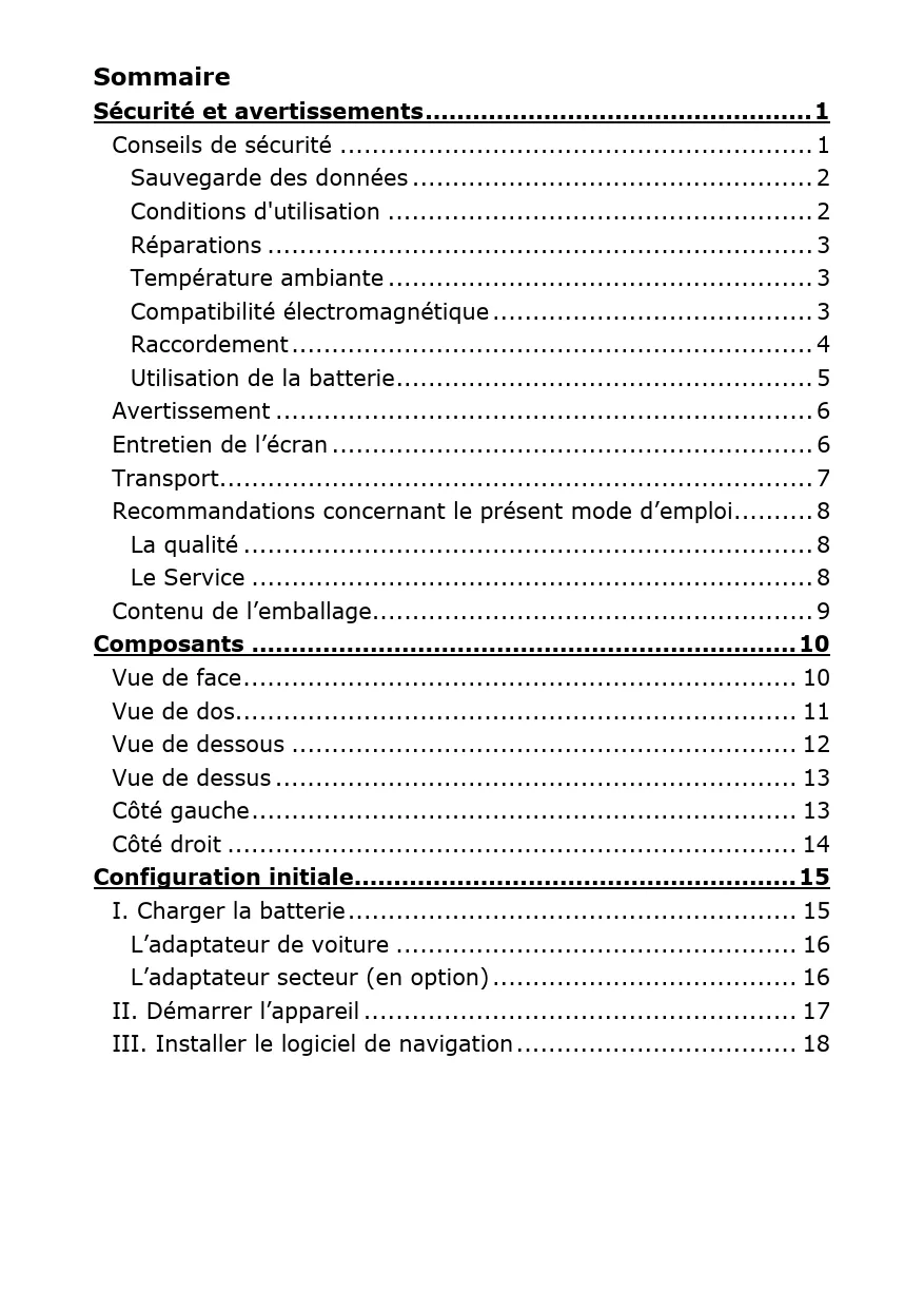 Mode d'emploi MEDION MDPNA 500T